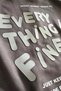 Unisex Oversize Sweatshirt Hoodie Every Thing Is Fine Printed Claret Red – Hooded, Kangaroo Pocket - 6