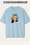 One Piece Luffy Printed Premium Oversize Cotton T-Shirt