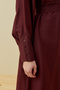 Merwish Vietnam Dress 1777 Burgundy - 3