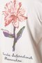 Women's Oversized T-Shirt Soft Bloom Printed White – Crew Neck, Couple, Comfortable Fit, 100% Cotton - 4