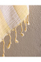 Brise 100% Cotton Muslin Peshtamal - White/Yellow - 80X160 cm - 3