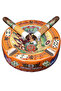 Cigar Ashtray 4 Cigar Holder Special Edition Large Cuba Ceramic – Orange - 2