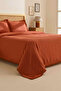 Helios 100% Cotton Double Duvet Cover Set Terra Cota - 2