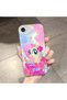 iPhone 16E Compatible Camera Protected Anti-Shock Aesthetic Print Pattern Transparent Silicone Case - 2