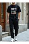 Sun Printed T-Shirt - Jogger T-Shirt Crew Neck Bottom Top Tracksuit Set