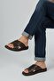 Men's Genuine Leather Special Design for Heel Spurs, Daily Comfortable Slippers - 4