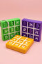 Interactive Xox Game Keychain - 3D Tic Tac Toe Brain Teaser and Stress Relief Toy Bag Ornament (with Surprise Gift) - 2
