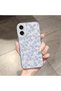 iPhone 16 Compatible Camera Protected Anti-Shock Aesthetic Print Patterned Transparent Silicone Case - 2
