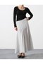 Slim Fit Polka Dot Midi Skirt - 3