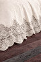 Natalie French Guipure Dowry Double King Size Pique Coverlet Set / Bedspread Set 3 Pieces - 2