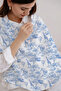 Muslin Nursing Cover - Blue Toile De Jouy