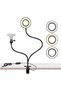 Shopping Selfie Ring Light with Stand & Cell Phone Holder, 3 Light Modes & 10 Level Brightness for L