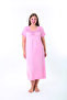 Women's Plus Size Viscose Nightgown Short Sleeve Lace Detailed Comfortable Fit - 2
