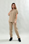 Premium Comfort Women's Beige Scrubs Surgical Set - 5