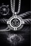 Minimal Design Silver Color Stainless Steel Anchor Necklace with Rope Detail