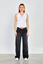 Women's polo collar front zipper sleeveless bodysuit - white - 4
