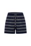 Sparkly Navy Blue Knitwear Shorts - 6
