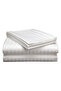 Premium White King Flat Bed Sheet Set 230x250 cm with 2 Pillowcases - Soft Breathable