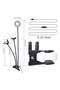 Selfie Ring Light with Cell Phone Holder Stand for Live Stream/Makeup, LED Camera Lighting [3-Light - 5
