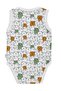 Cute Teddy Bears Printed 3-36 Months Snap Fastener Bodysuit - Ecru - 3