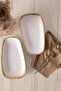 Shizen Cream Tetra Kayık Plate 28 cm 2 Pieces Q44 - 5
