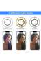 Selfie Ring Light with Cell Phone Holder Stand for Live Stream/Makeup, LED Camera Lighting [3-Light - 2
