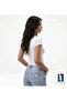 Women's White Special Design Crew Neck Slim Fit Lycra Basic Crop Cotton Combed Cotton T-Shirt (Body Tee) - 2