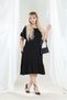 Plus Size Knee-Length Sleeve And Skirt Ruffle detailed short sleeve Stylish Pocket Viscose Combed Cotton Dress - 2