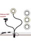 Webcam Light Stand for Live Stream, Selfie Ring Light with Webcam Mount for Logitech C925e, C922x, C - 2