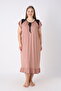 Women's Plus Size Viscose Nightgown Short Sleeve Lace Detailed Comfortable Fit - 2