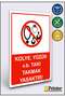 Necklace, Ring Etc. Wearing Jewelry Is Prohibited! Isg Warning Sign Dekota 35X50 cm