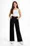 26904-26 Girls' Denim Pants Wide Leg High Waist Casual Comfortable Jean Pants - 3