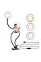 2-In-1 LED Ring Light with Cell Phone Holder Stand – Adjustable Brightness, Perfect for Video Calls, - 5