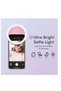 Mini Clip-on Smartphone Selfie Ring RGB LED Light Beauty Lamp Built-in Rechargeable Battery For Smar - 3