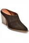 U654806102 Brown Genuine Leather Suede Western Heeled Shoes - 4