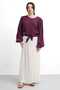 Molly Nelly Women's Flared Crinkled Voile Skirt - 3