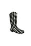 , Women's Black-White Patterned Garden Rain Boots Emk2036-97 - 6