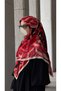 Cotton Soft Mihrâ Pattern Scarf-Rose - 7