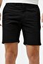 Men's Slim Fit Bermuda Shorts Men's Slim Fit Linen Bermuda Shorts Black