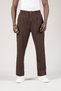 Double Pleated Wide Leg Baggy Summer Fabric Trousers with Elastic Waist at the Back - 6