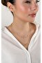 Gold Bead Figured Pearl Row Necklace - 3