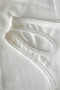 Women's White One-Shoulder Crop Blouse with Window Detail - 5