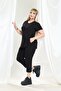 Summer Women's Short Sleeve Capri Stylish Combed Cotton Suit with Stones - 8