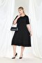 Short Sleeve Above Knee Summer Comfortable Cut Plus Size Viscose Dress - 4