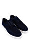 Men's Leather & Textile Navy Blue Suede Casual Shoes - 2