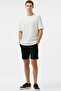 Men's Slim Fit Bermuda Shorts Men's Slim Fit Linen Bermuda Shorts Black - 5