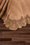 Helin French Laced Dowry Double King Size Pique Cover Set / Bedspread Set 3 Pieces - 2