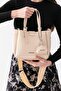 Cherry Charml Medium Size Soft Leather Look Large Volume Cream Women's Shoulder Bag Pbu1107 - 7