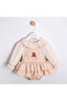 Bear Embroidered Baby Girl Romper Jumpsuit - 2