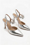 Women's Evening Dress Shoes Butterfly Detailed Thin Heel Stiletto